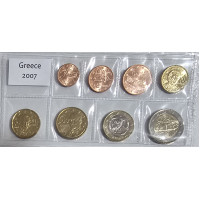 Kreikka euro set UNC 2007
