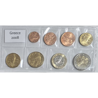 Kreikka euro set UNC 2008