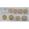 Kreikka euro set UNC 2007