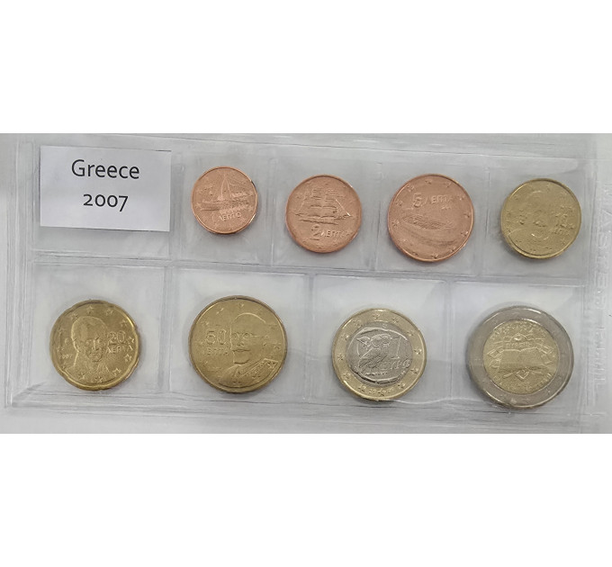 Kreikka euro set UNC 2007