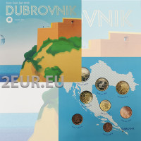 Kroatia euro set BU 2023 - Dubrovnik