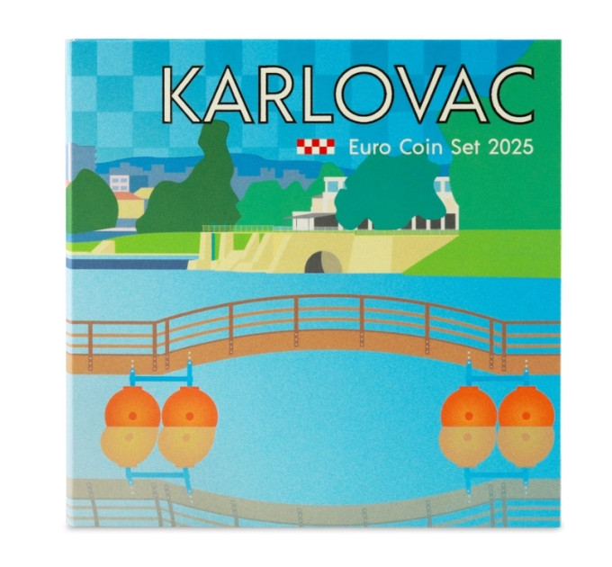 Kroatia euro set BU 2025 - Karlovac