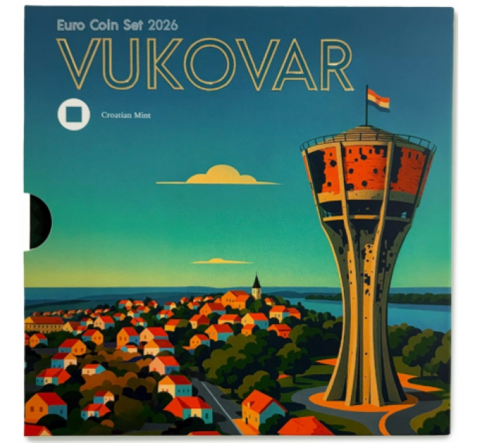 Kroatia euro set BU 2026 - Vukovar