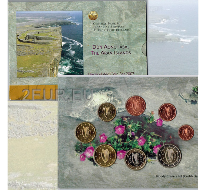 Irlanti euro set BU 2007 - Dun Aonghasa