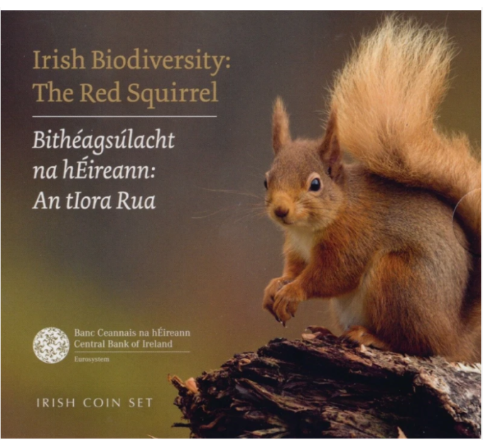Irlanti euro set BU 2023 - Biodiversiteetti - Punainen orava