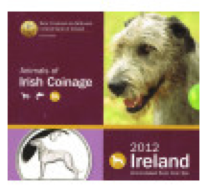 Irlanti euro set BU 2012 - Irlantilaisten kolikoiden eläinaiheet - Koira