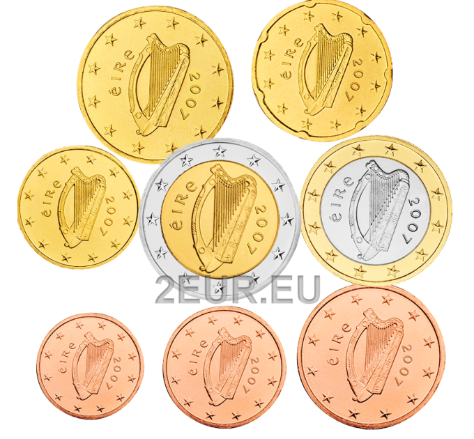Irlanti 2007 - Euro set UNC