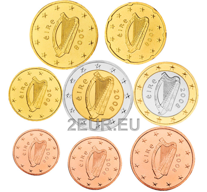 Irlanti 2008 - Euro set UNC