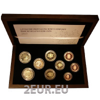 Latvia 2015 - Euro set PROOF - Latvian EU-puheenjohtajuus