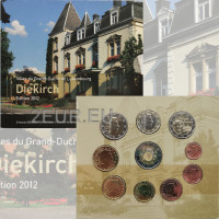 Luxemburg euro set BU 2012 - Diekirchin kaupunki