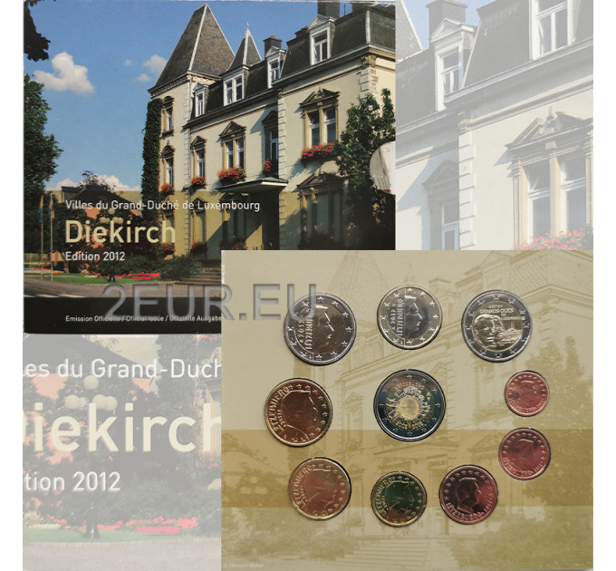 Luxemburg euro set BU 2012 - Diekirchin kaupunki