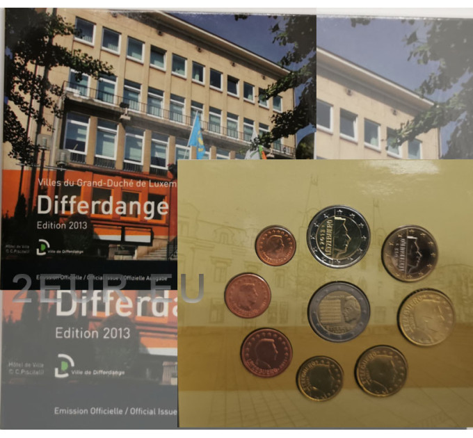 Luxemburg euro set BU 2013 - Differdangen kaupunki