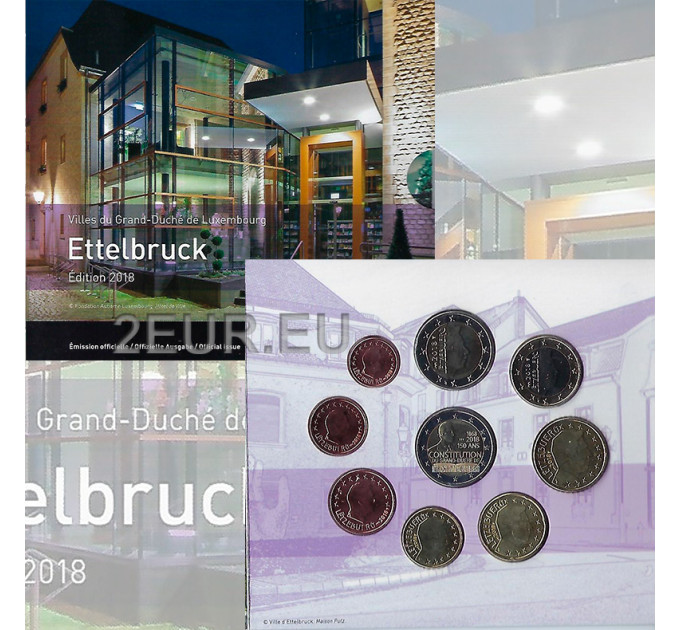 Luxemburg euro set BU 2018 - Ettelbruckin kaupunki