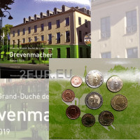 Luxemburg euro set BU 2019 - Grevenmacher + 2 euroa Sharlotte