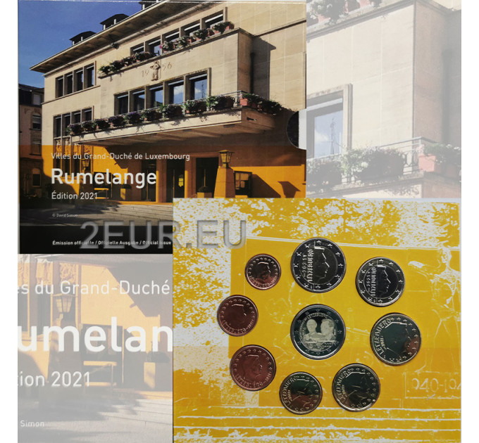 Luxemburg euro set BU 2021 - Rumelangen kaupunki