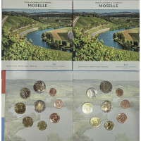 Luxemburg euro set BU 2025 - Moselle kaupunki - 2 Euro Schuman + Henrin valtaistuimen 25. kausi
