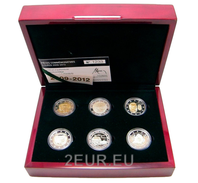 Luxemburgin 2 euron Proof 2009 - 2012