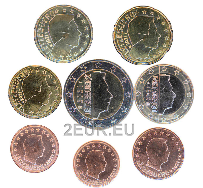 Luxemburg Eurosetti UNC 2021