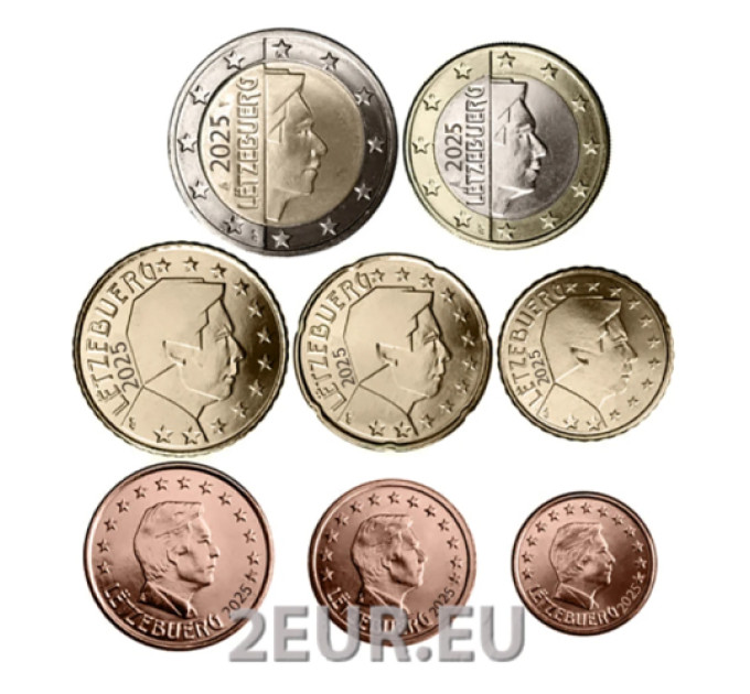 Luxemburg Eurosetti UNC 2025