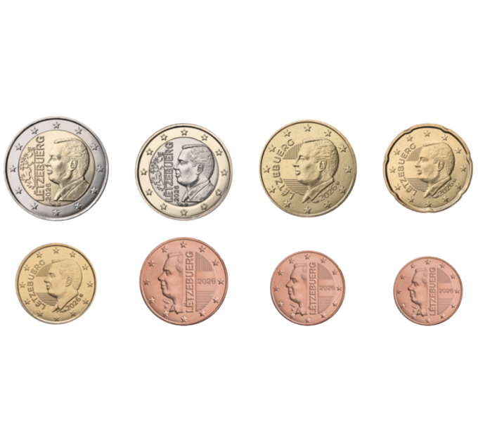 Luxemburg Eurosetti UNC 2026