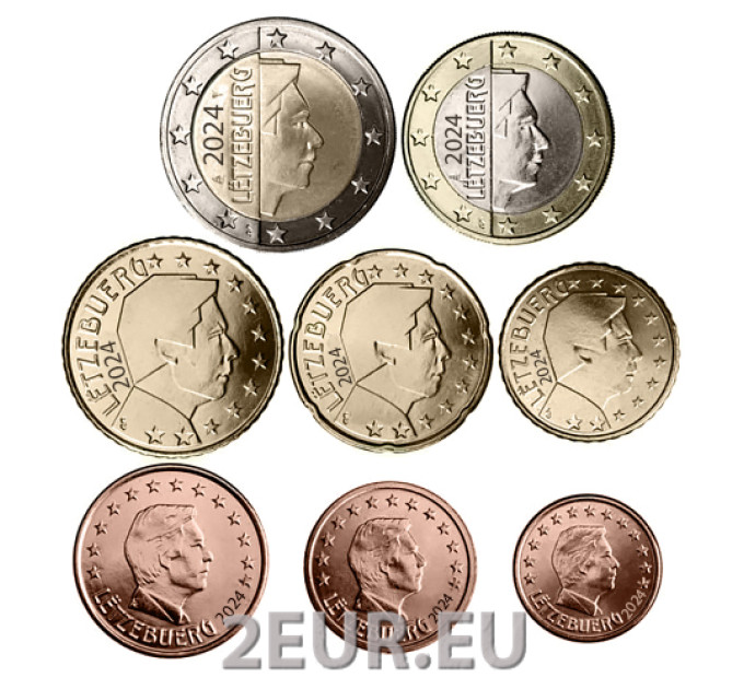 Luxemburg Eurosetti UNC 2024