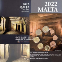 Malta euro set BU 2022 - Hal Saflienin hypogeum
