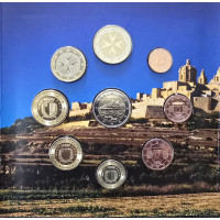 Malta euro set BU 2025 - Maltan muurien ympäröimät kaupungit - Mdina