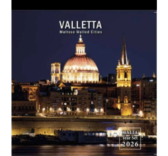 Malta euro set BU 2026 - Maltan muurien ympäröimät kaupungit - Valletta