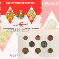 Monaco BU aseta 2002 - Eurokolikoiden setti