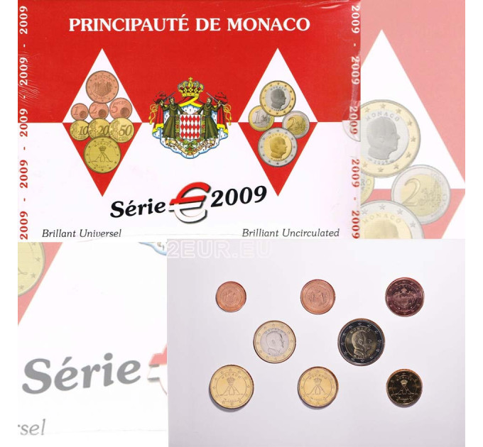 Monaco BU aseta 2009 - Eurokolikoiden setti