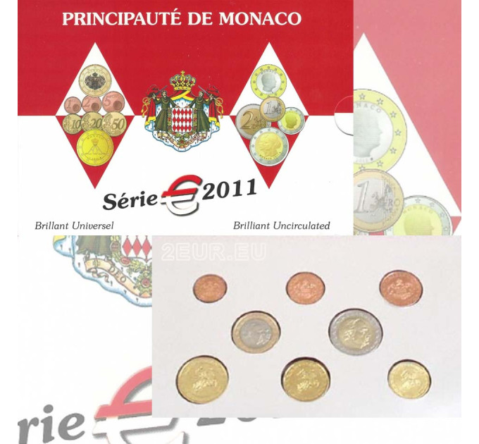 Monaco BU aseta 2011 - Eurokolikoiden setti