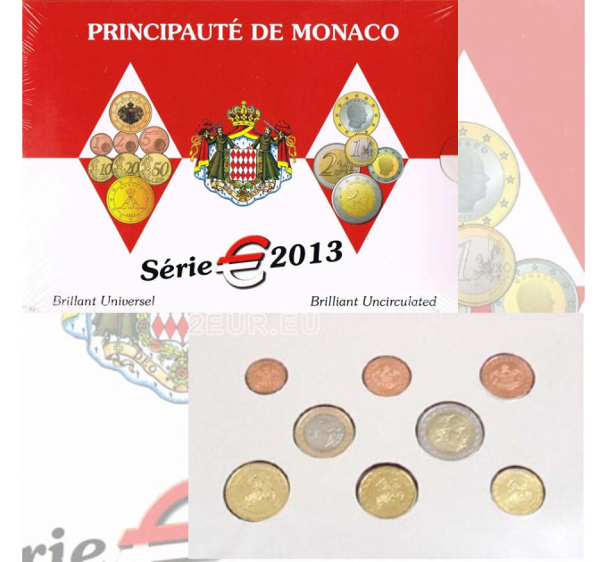 Monaco BU aseta 2013 - Eurokolikoiden setti