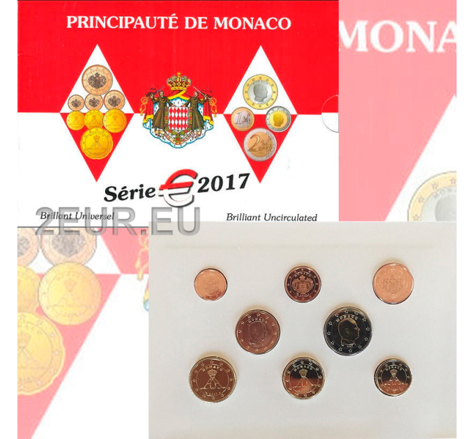 Monaco BU aseta 2017 - Eurokolikoiden setti