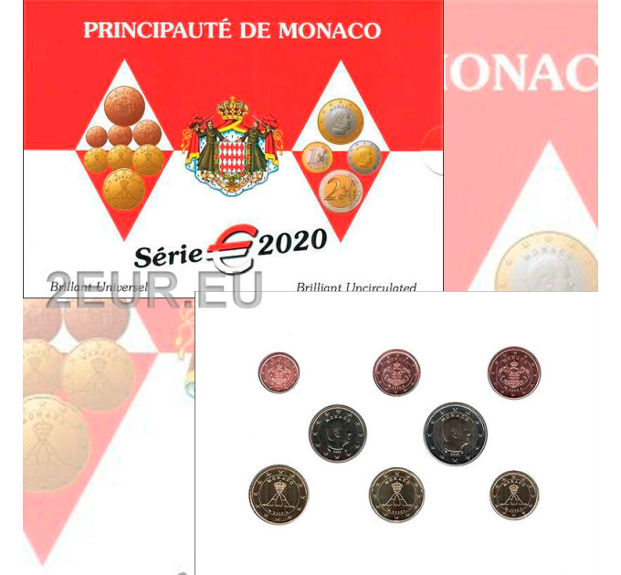 Monaco BU aseta 2020 - Eurokolikoiden setti