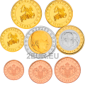 Monaco UNC setti 2001 - Eurokolikoiden setti