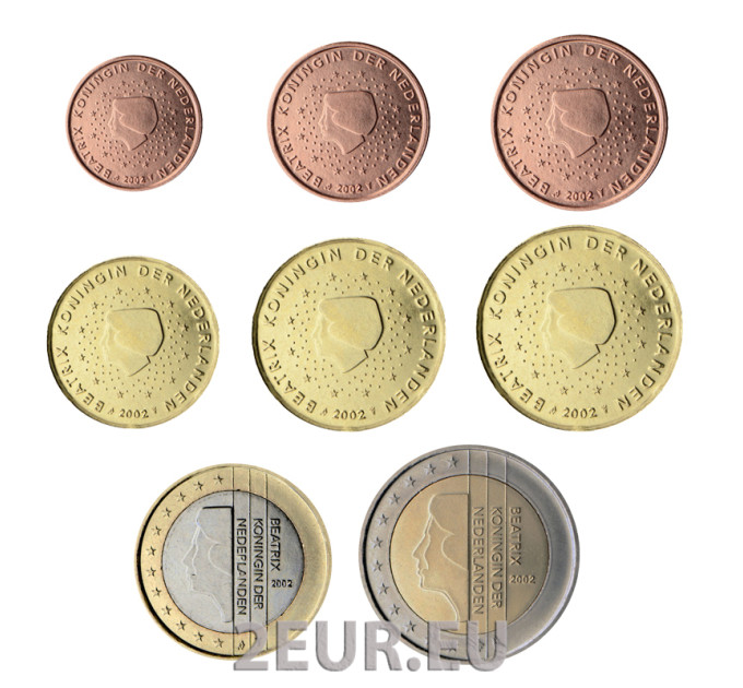 Alankomaiden eurokolikkosarja UNC 2002