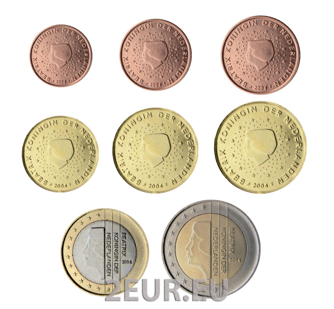 Alankomaiden eurokolikkosarja UNC 2004