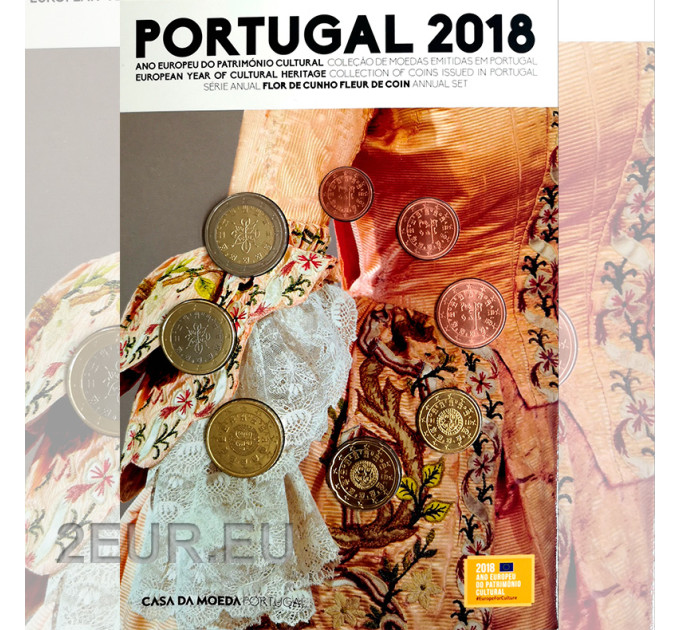 Portugali 2018 - Euro set FDC