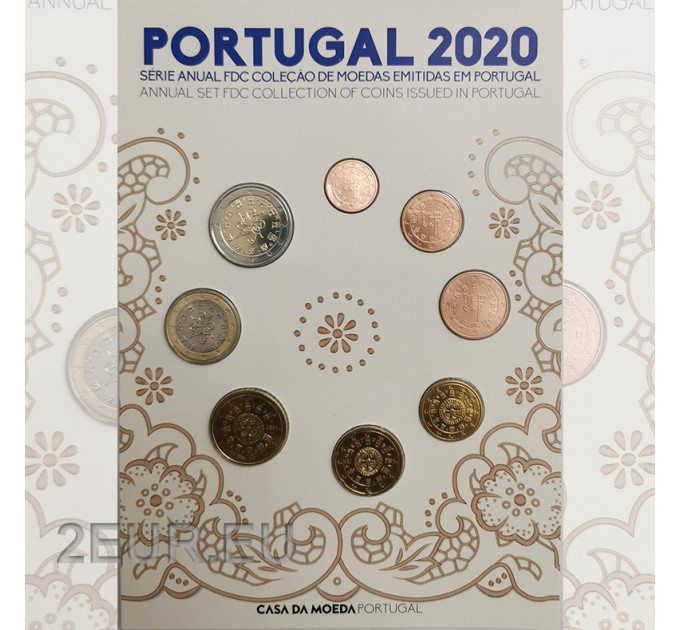 Portugali 2020 - Euro set FDC