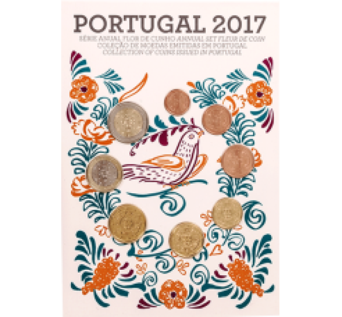 Portugali 2017 - Euro set FDC