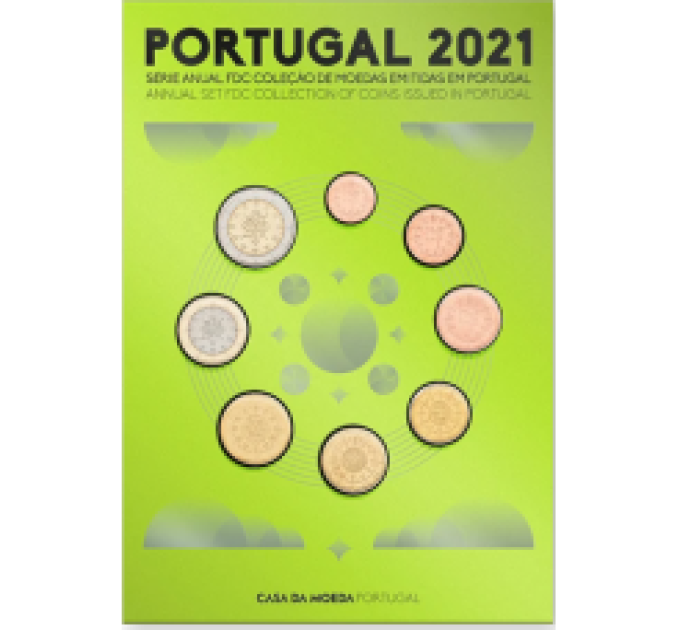 Portugali 2021 - Euro set FDC