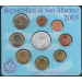 San Marino Euro set BU + 5 euron hopeakolikko 2003