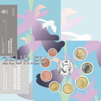San Marino Euro set BU + 5 euron hopeakolikko 2025