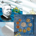 San Marino Euro set BU + 5 euron hopeakolikko 2012