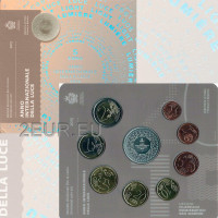San Marino Euro set BU + 5 euron hopeakolikko 2015
