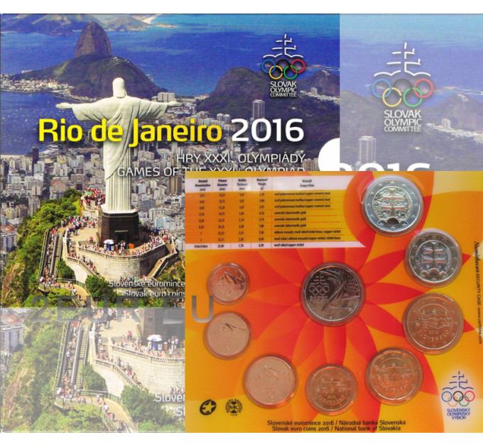 Slovakia Euro-kolikkosarja BU 2016 - XXXI olympialaiset Rio de Janeirossa