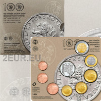 Slovakia Euro-kolikkosarja BU 2021 - 100 vuotta ensimmäisestä kolikosta