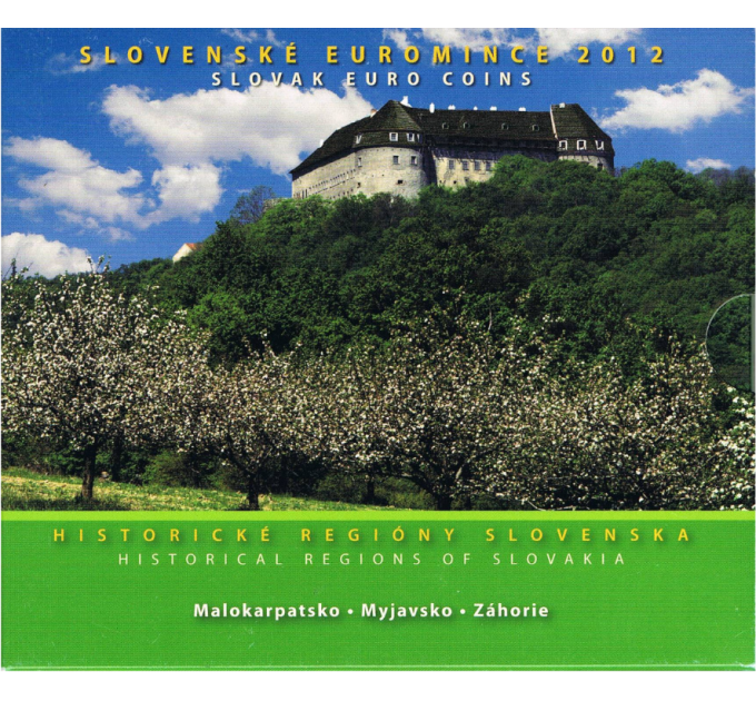 Slovakia Euro-kolikkosarja BU 2012 - Slovakian historialliset alueet - Malokarpatsko, Myjavsko, Zahorie
