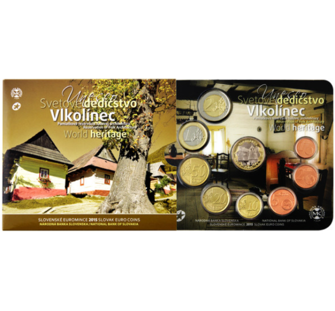 Slovakia Euro-kolikkosarja BU 2015 - Unesco Slovakiassa - Vlkolínec