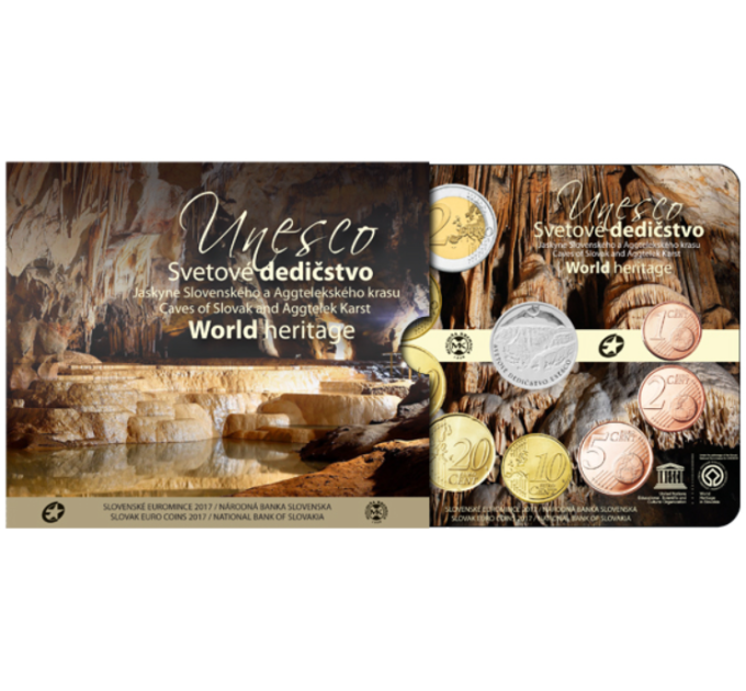 Slovakia Euro-kolikkosarja BU 2017 - UNESCO Slovakiassa - Slovakian karstin luolat